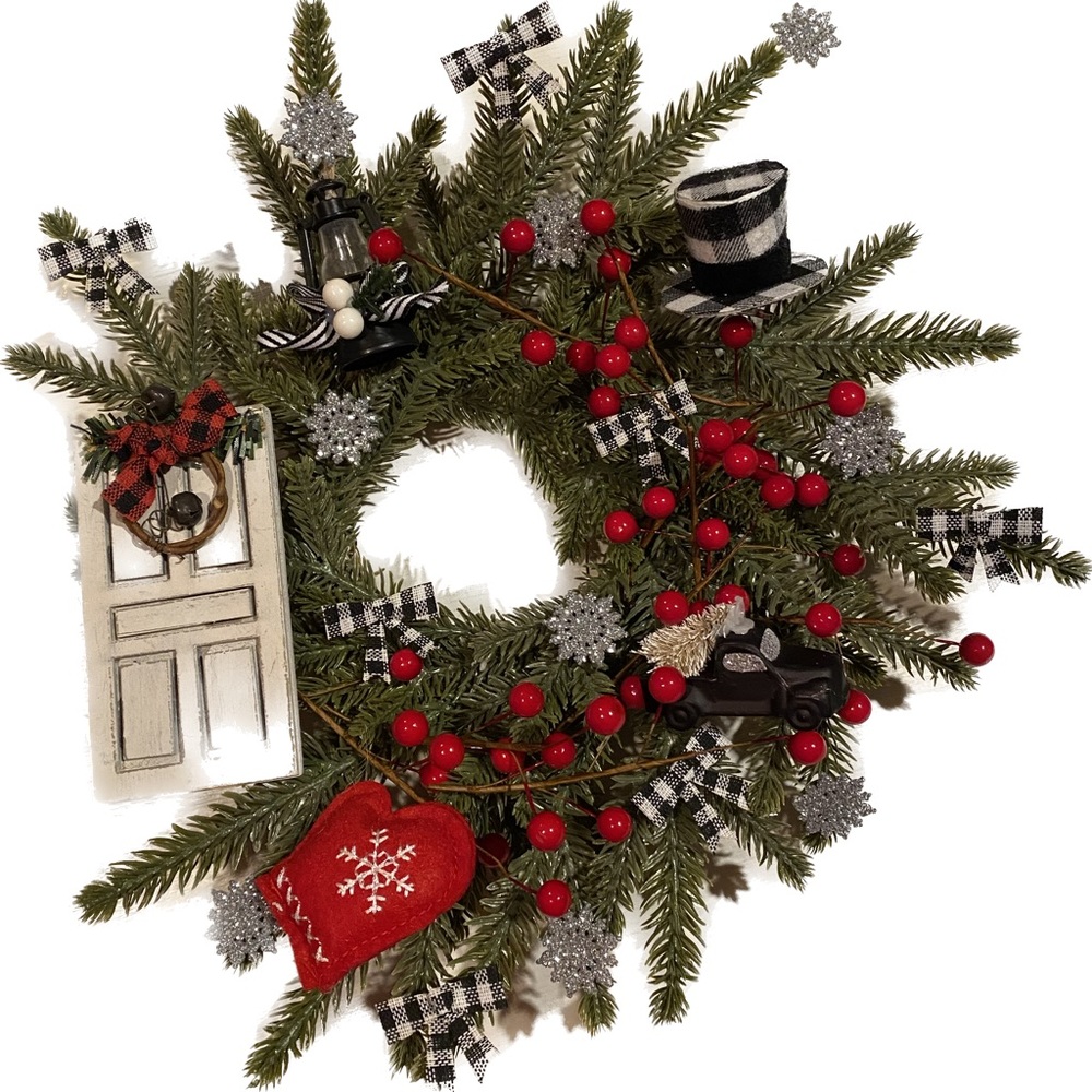 Farmhouse Christmas Wreath